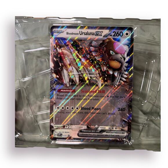 Pokemon Scarlet & Violet Promo Oversized Holo Card Bloodmoon Ursaluna ex SVP177 - Picture 1 of 3